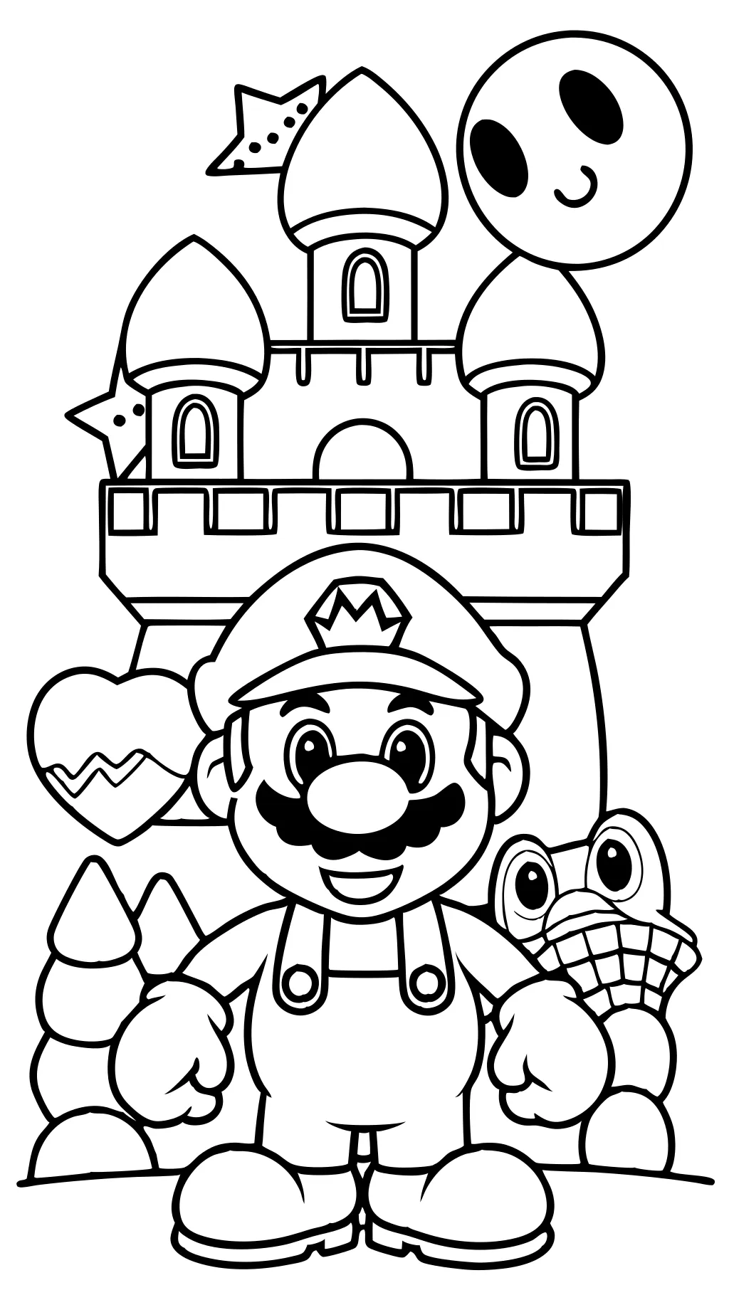 coloring pages of mario bros